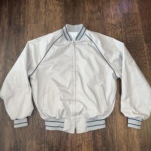 Vintage King Louie Pro Fit Gray Polyester Zip Jacket